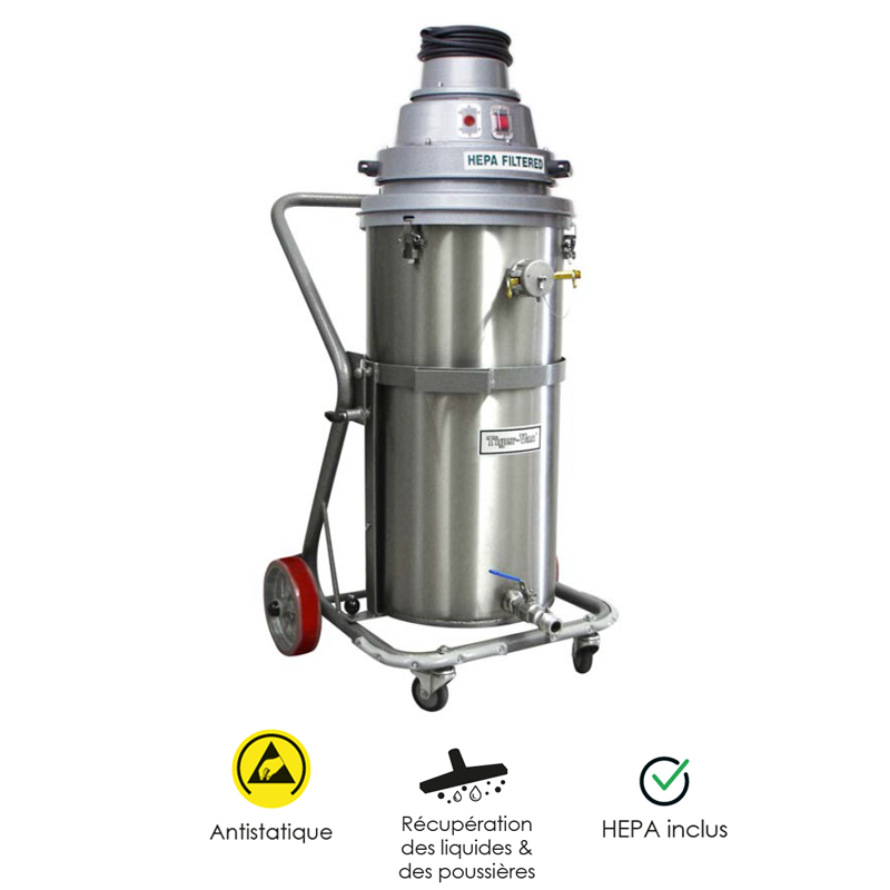 Aspirateur ATEX cat.3 industriel C-25 EX TC WET & DRY