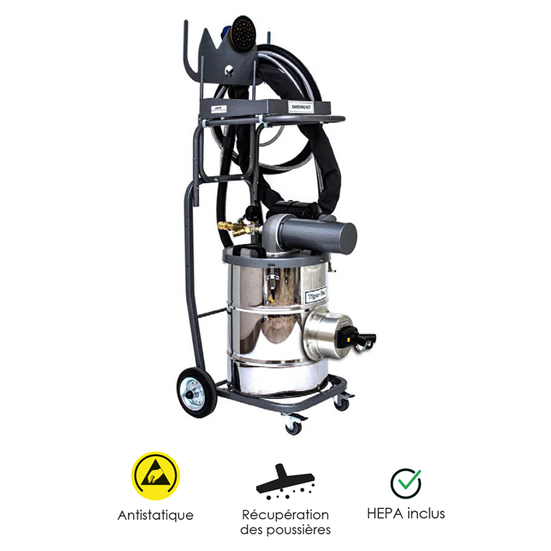 Aspirateur pour le ponçage AVSD-40L (2+2W) HEPA SK