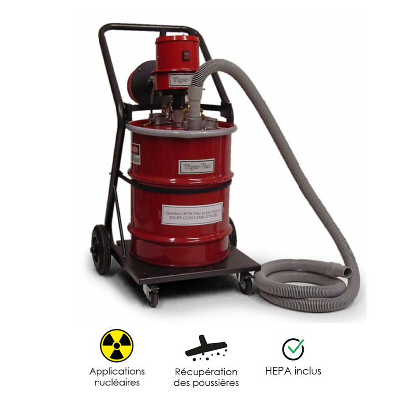 Aspirateur pour le nucléaire 2D-PH NUC