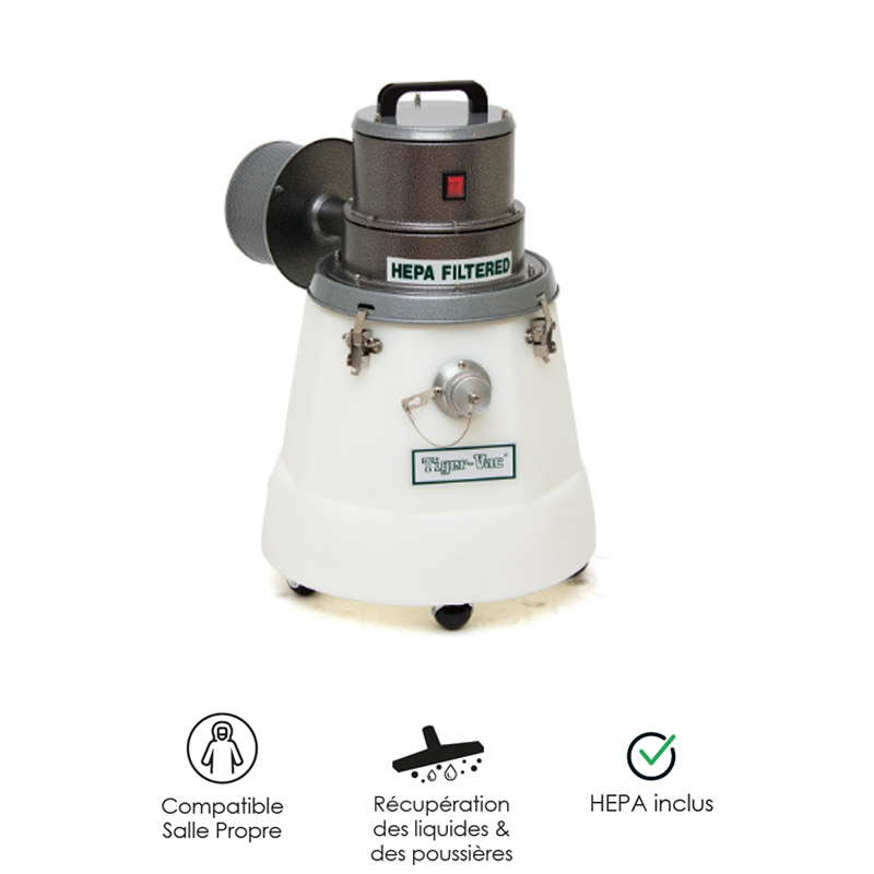 Aspirateur salle propre (poussières & liquides) B8-RE HEPA