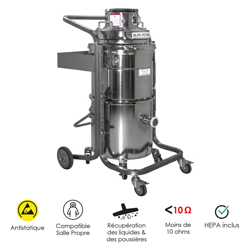 Aspirateur salle propre (poussières & liquides) CR-1400WD