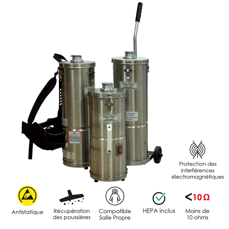 Aspirateur de confinement/amiante MV-1 CR (GC)