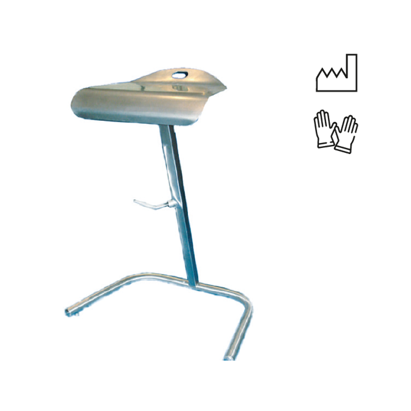 Assis-debout en acier inoxydable