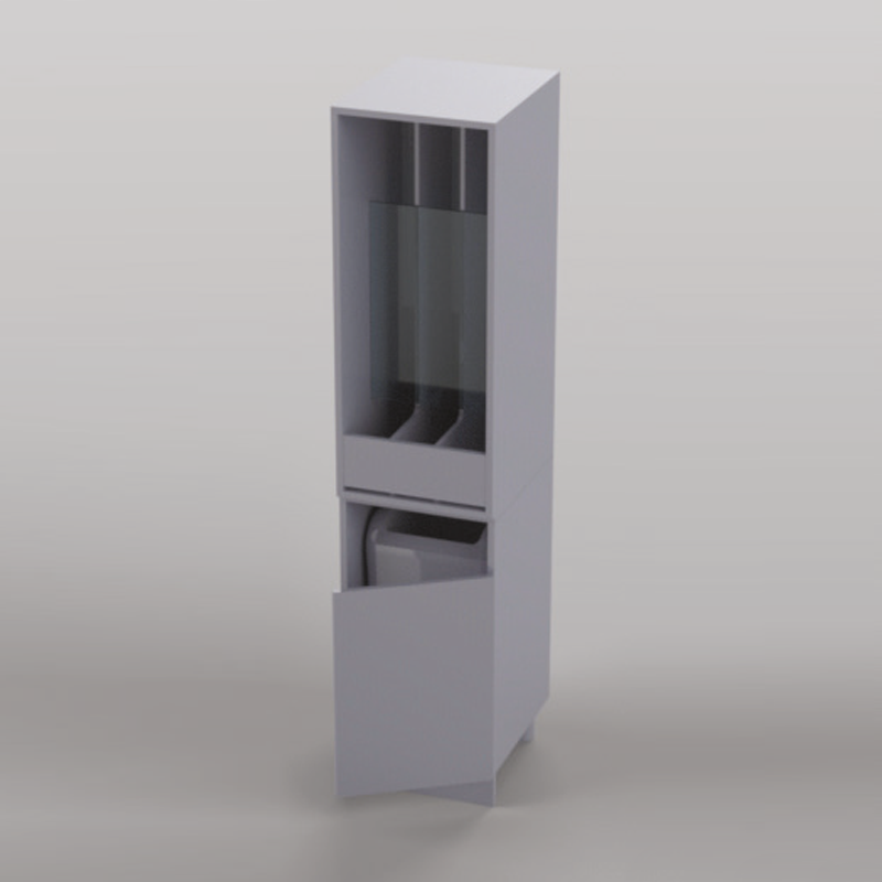 "FIFO" Dispenser with Columns and Slop Hopper