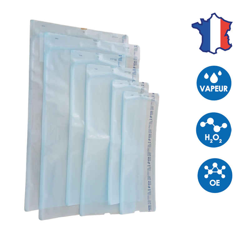 Sachets & gaines de stérilisation avec face poreuse en ULTRA