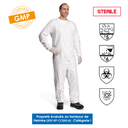 Combinaison stérile à col en Tyvek® ISOCLEAN®