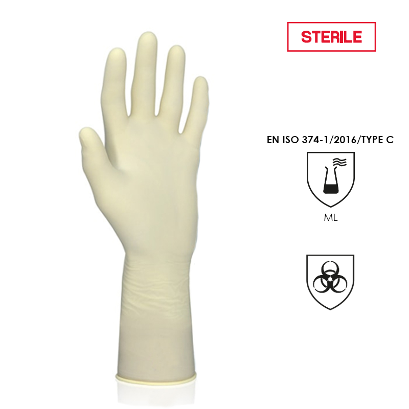 Gants chirurgicaux stériles en latex SUPREME PLUS 11"