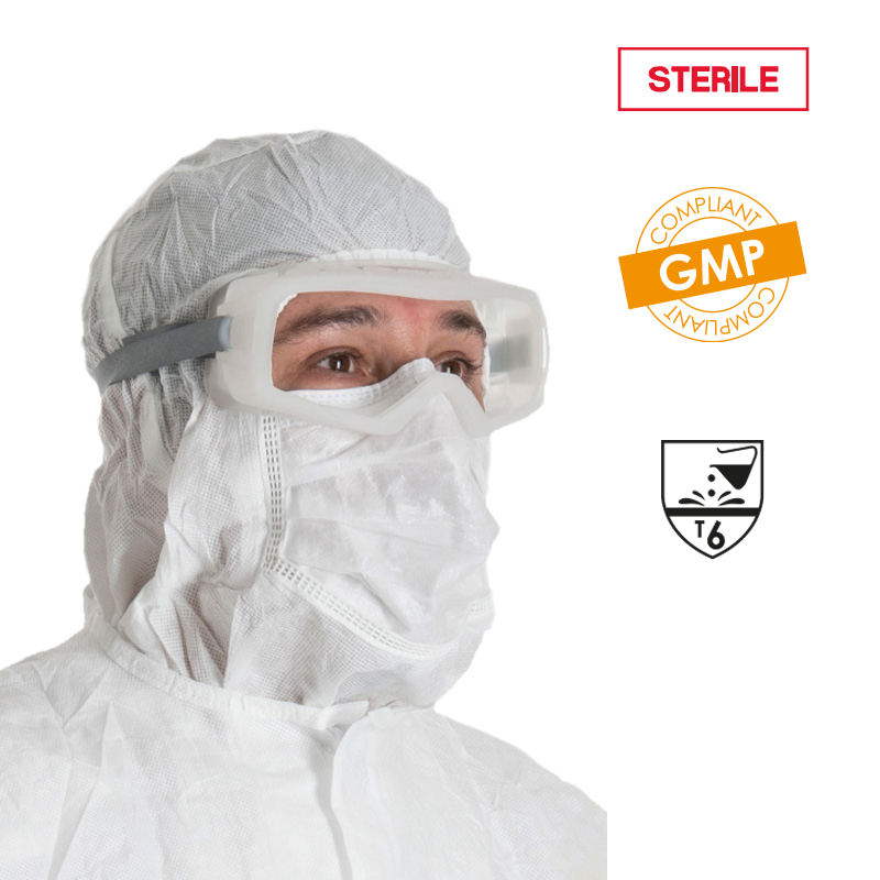 Sterile SMS Hood With Integrated Face Mask