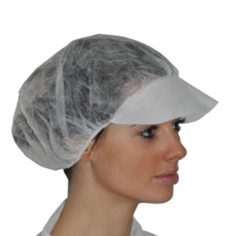 Polypropylene Bouffant Cap With Peak