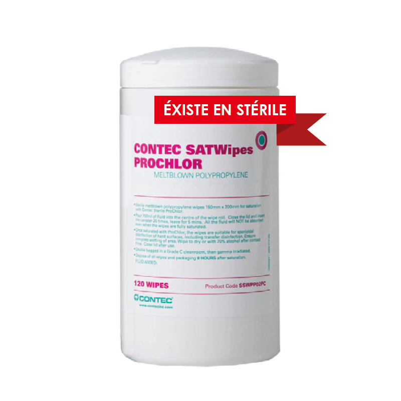 Contec® Prochlor STERILE Sporicidal Pre-Saturated Wipes