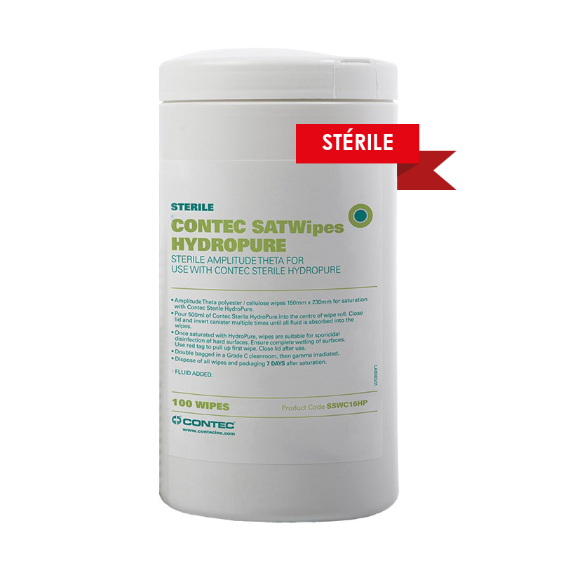 Contec® HydroPure Pre-Saturated Wipes