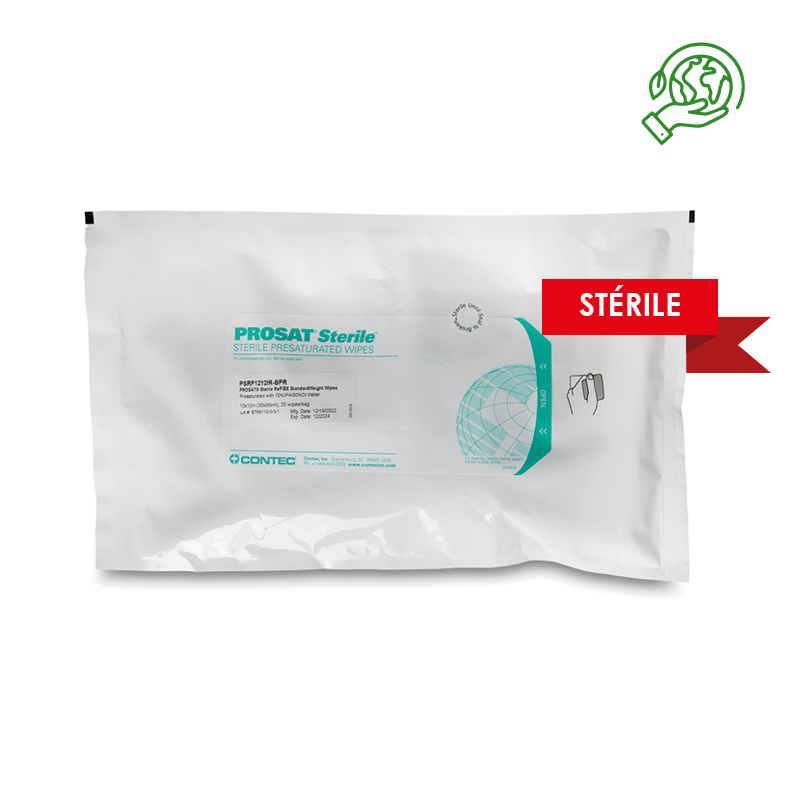 Lingettes Pré-saturées IPA Refibe STÉRILE 30x30 Contec®