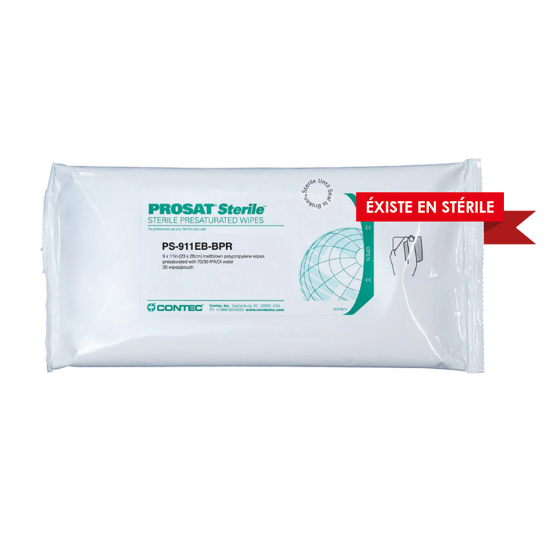 Contec® Prosat 911 IPA Pre-Saturated Wipes