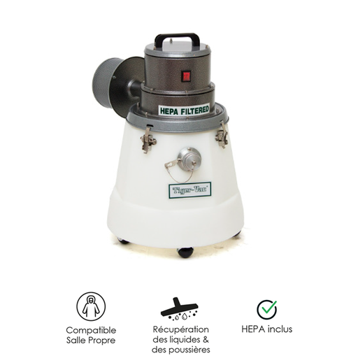 [WEB-TIG110560B] B8-RE HEPA Cleanroom Vacuum Cleaner (Dust & Liquids)