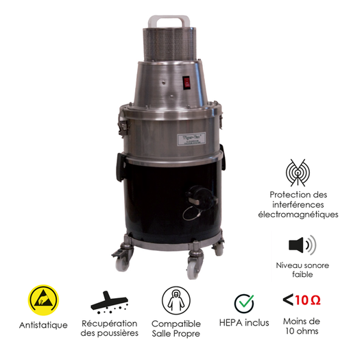 [WEB-TIG110132B] EMI-1000 ULPA Containment / Asbestos Vacuum Cleaner