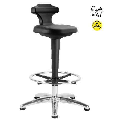 [WEB-MOBILIER-ASSISDEBOUT4] Flex Cleanroom Sit-Stand Stool