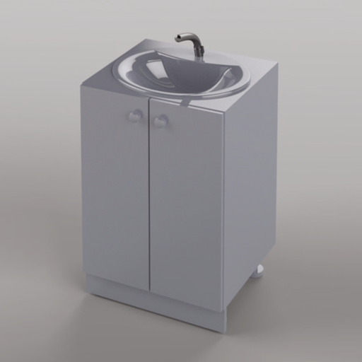 [WEB-SAS-LAVABO1] Unit with Glazed Stoneware Basin