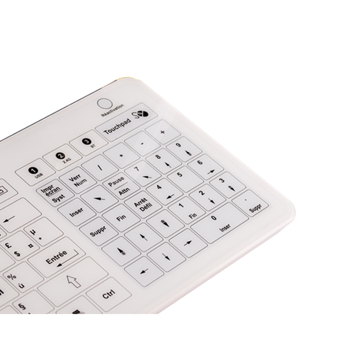 [WEB-NICB5001] Wired Antistatic Glass Keyboard