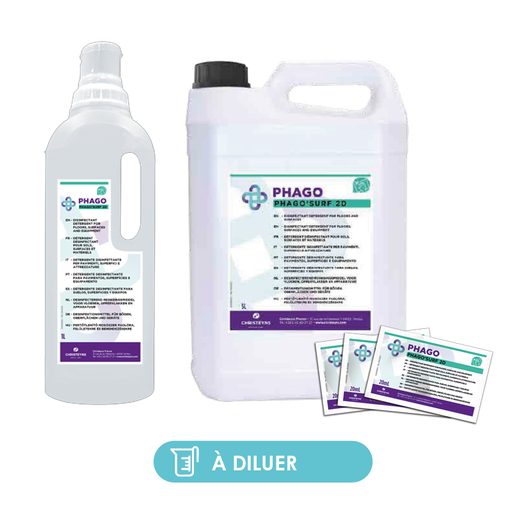 [WEB-PHAGOSURF2] Nettoyant désinfectant Phago'Surf 2D concentré