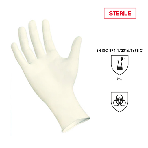 [WEB-SPTSUP] SUPREME 12" Sterile Latex Surgical Gloves