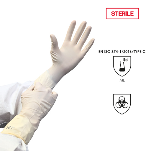 [WEB-SPTDERMAPF] Gants chirurgicaux stériles en latex DERMA PF 11"