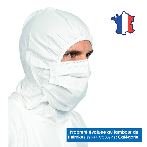 [WEB-HOP6070x] ISO AIR Cleanroom Face Mask with Crossover Elastic Straps