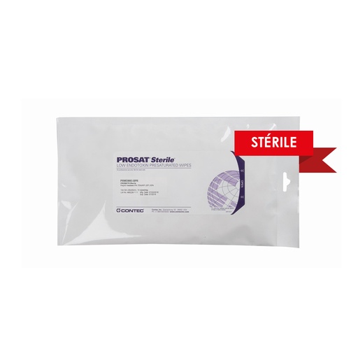 [WEB-CTCPSWE-0003-BPR] Contec® Prosat IPA STERILE Low Endotoxin 30.5x30.5 Pre-Saturated Wipes