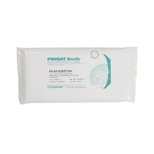 [WEB-CTCPS911-ETOH] Contec® Prosat 911 Ethanol Pre-Saturated Wipes